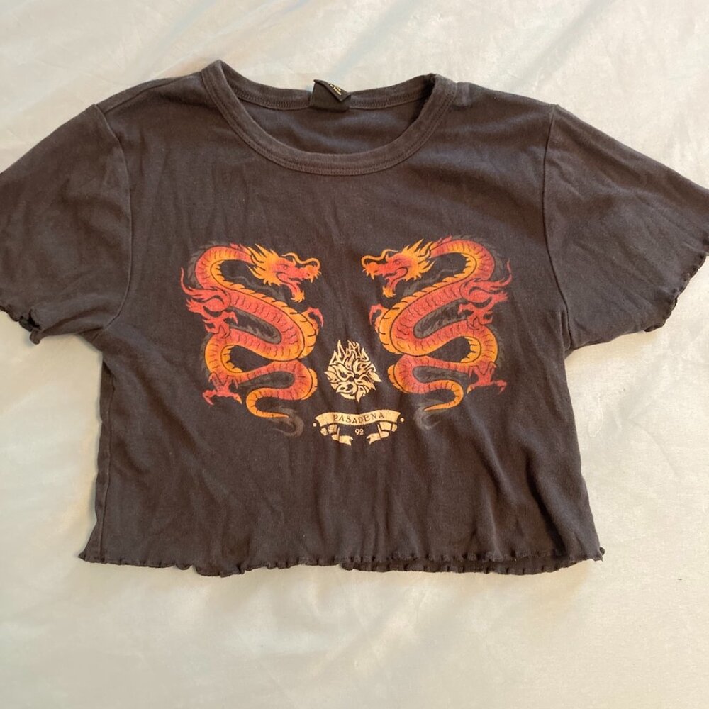 Urban Outfitters Dragon Crop Top